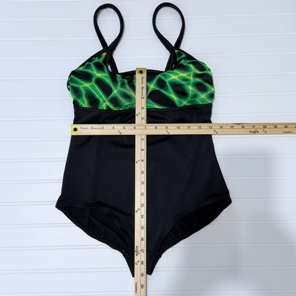 Missy Green and Black Women's Swimsuit Size L -12/14 - Picture 12 of 13